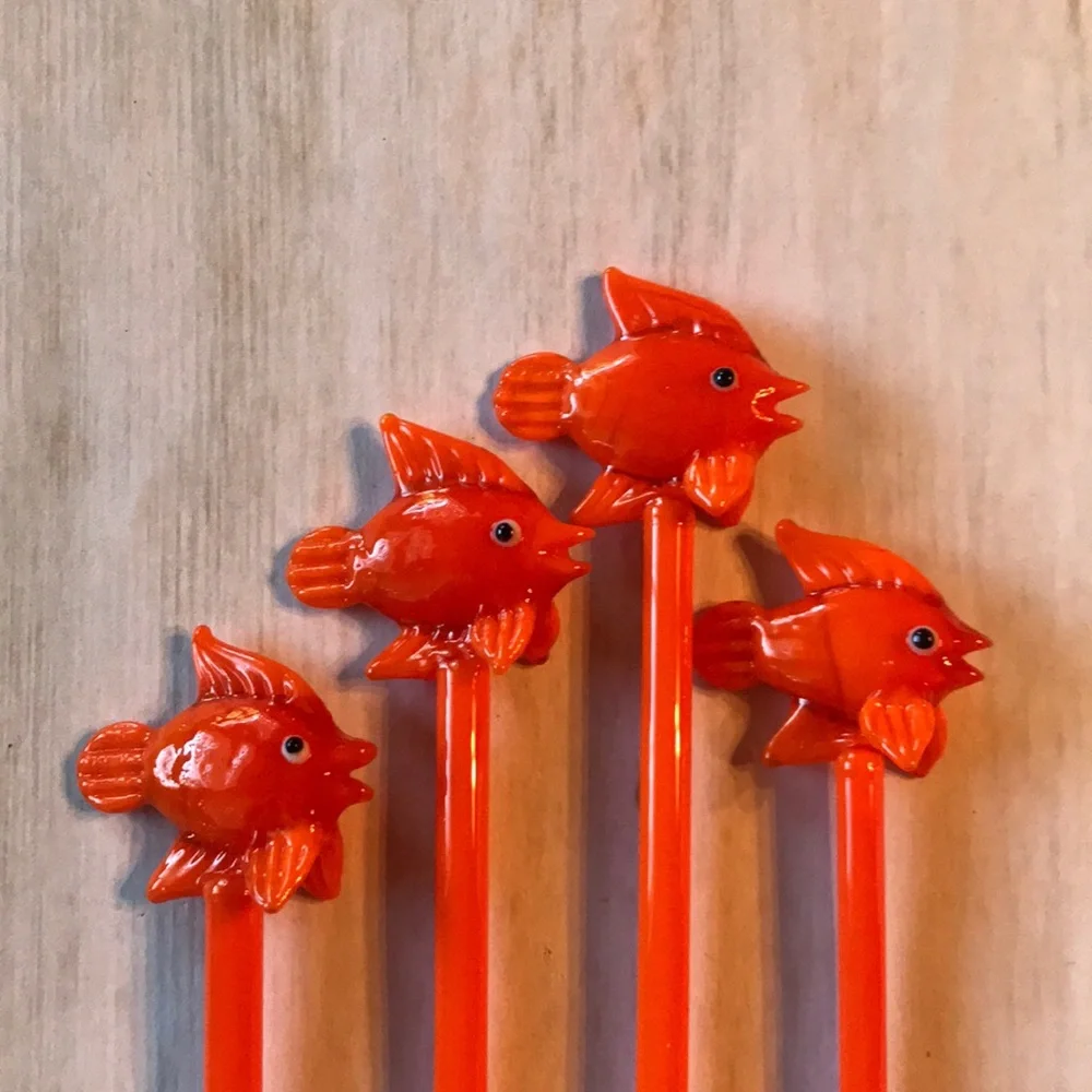 Crate & Barrel Go Fish Swizzle Sticks